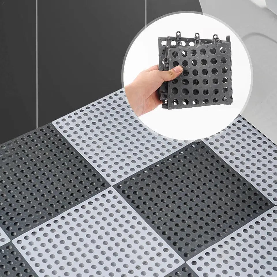 Floor Bathroom Non-slip Mat Toilet Splicing Ground Mat Silicone - Medaid International
