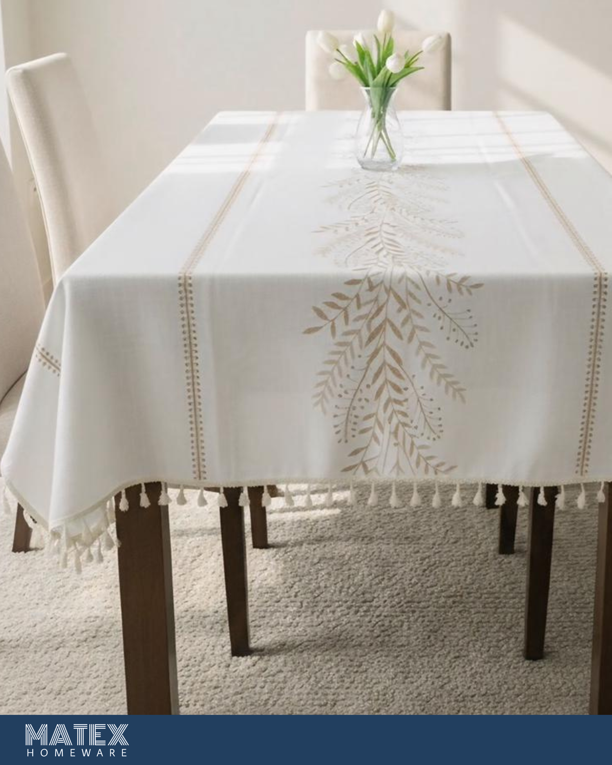 Kernels Golden Premium Linen Table Cover - 140x220 cm
