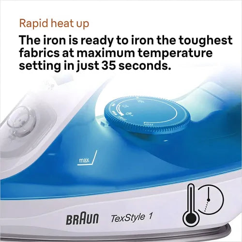 BRAUN , TexStyle SI1050 Electric Steam Iron 2000W
