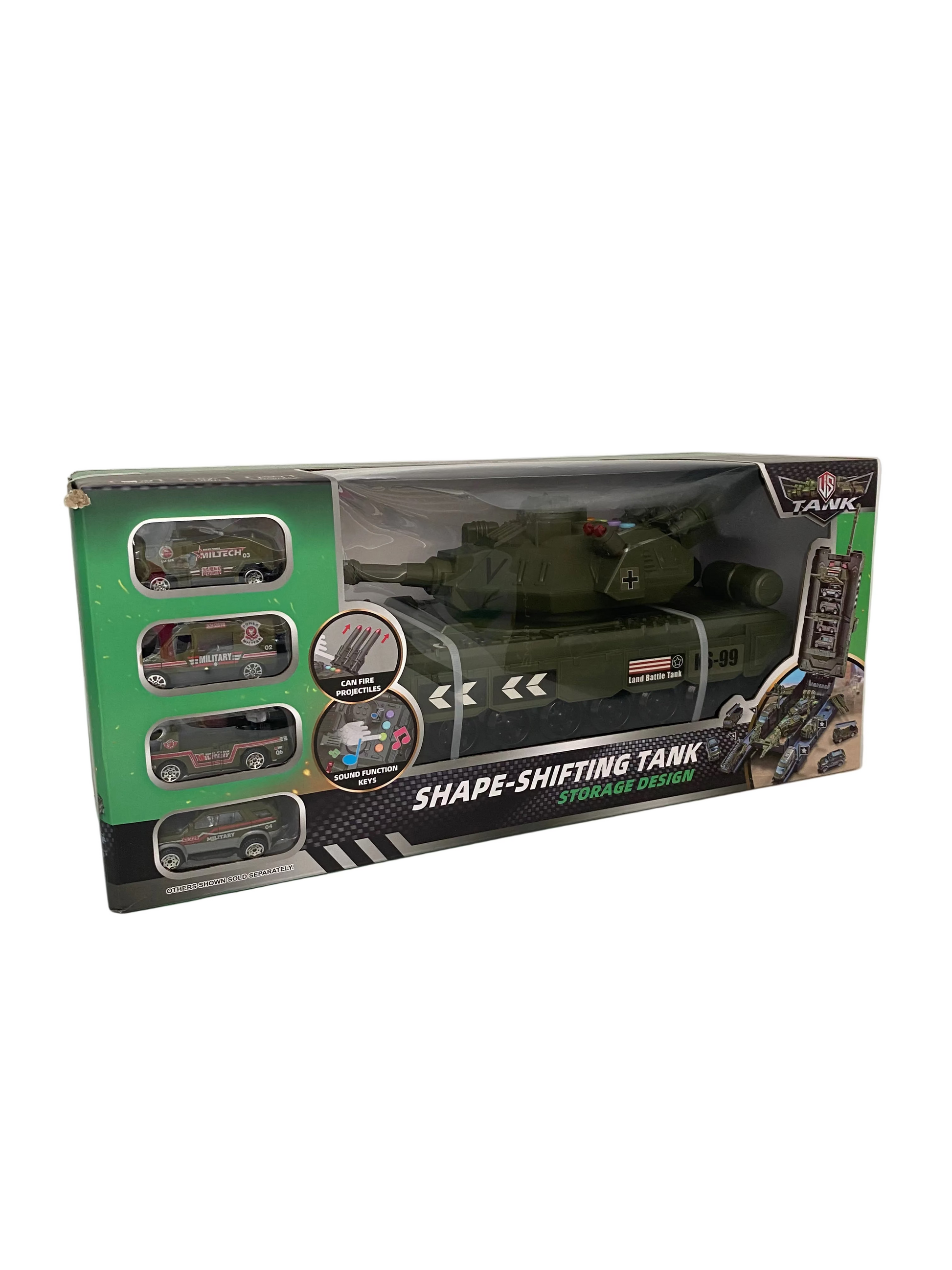 Transformer Army Tank With Light And Sound