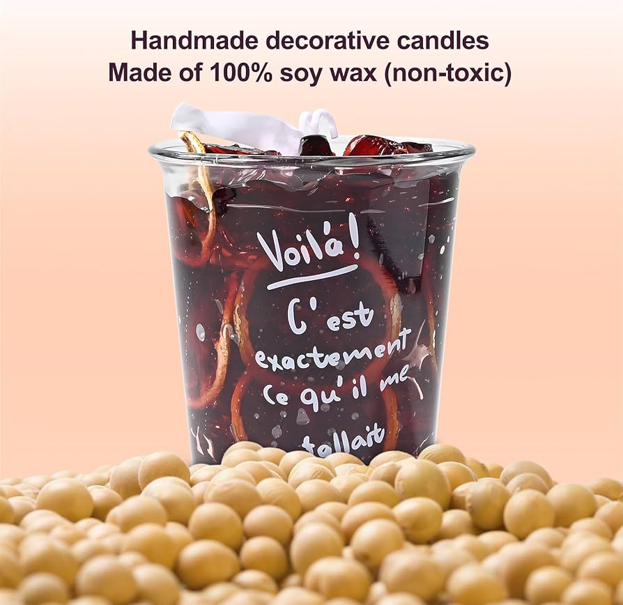 Decorative Scented Iced Lemon Tea Candle