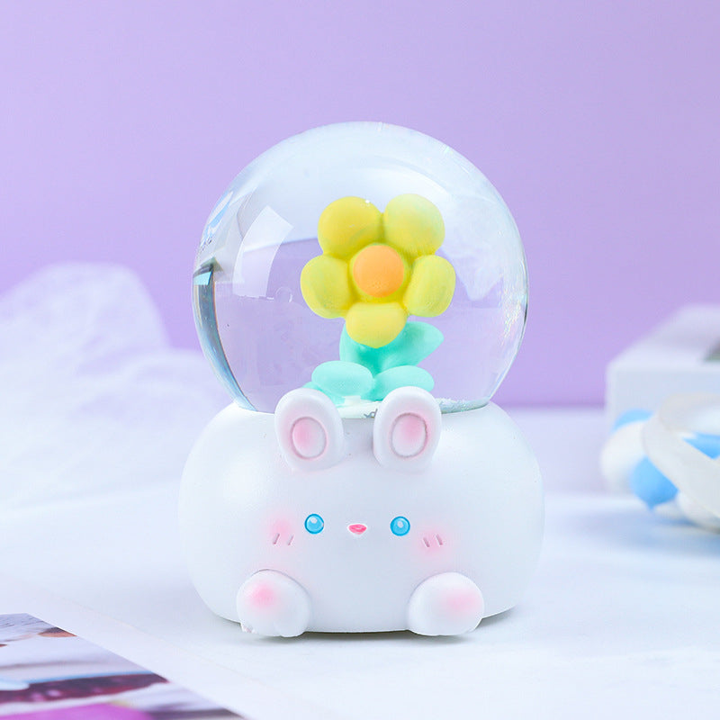 Flower Snow Ball With Light