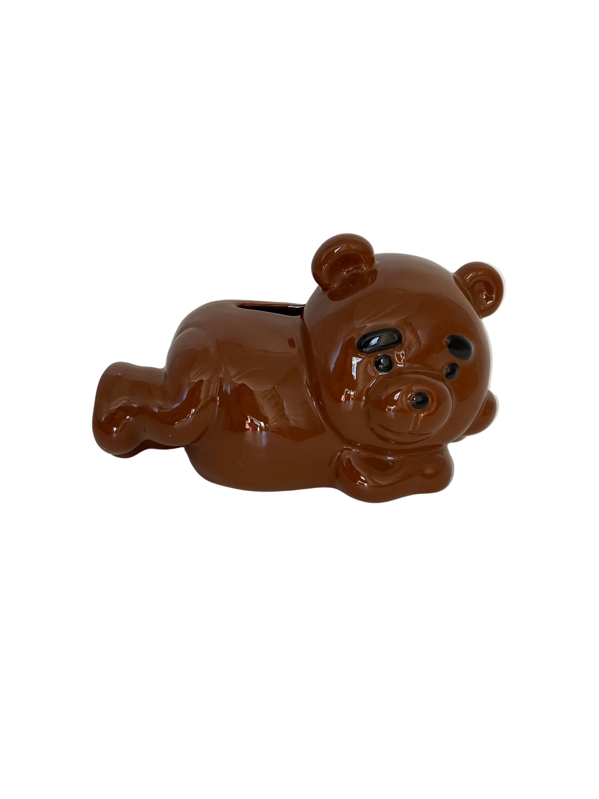 Brown Bear Ceramic  Tissue Holder