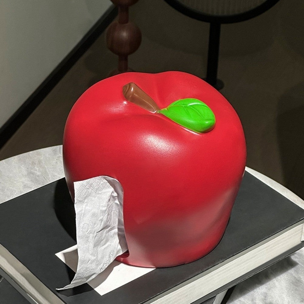 Realistic Apple  Fruit  Shaped Tissue Box Dispenser
