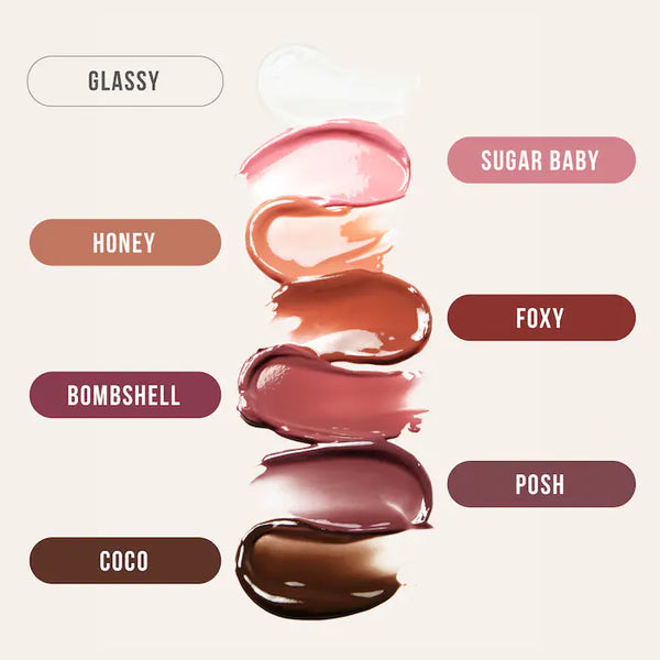HUDA BEAUTY - Faux Filler Shiny Non-Sticky Lip Gloss-Shade Glassy