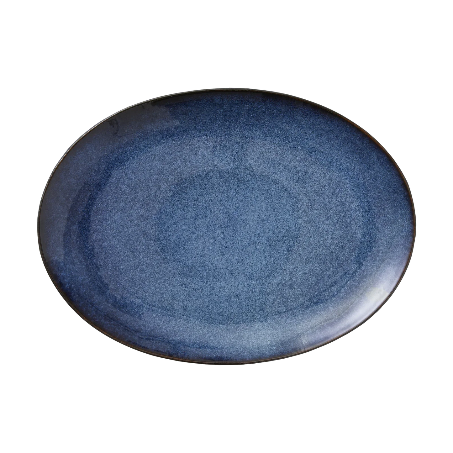 Bitz Living Dish Oval 45x34cm Black/ Dark Blue