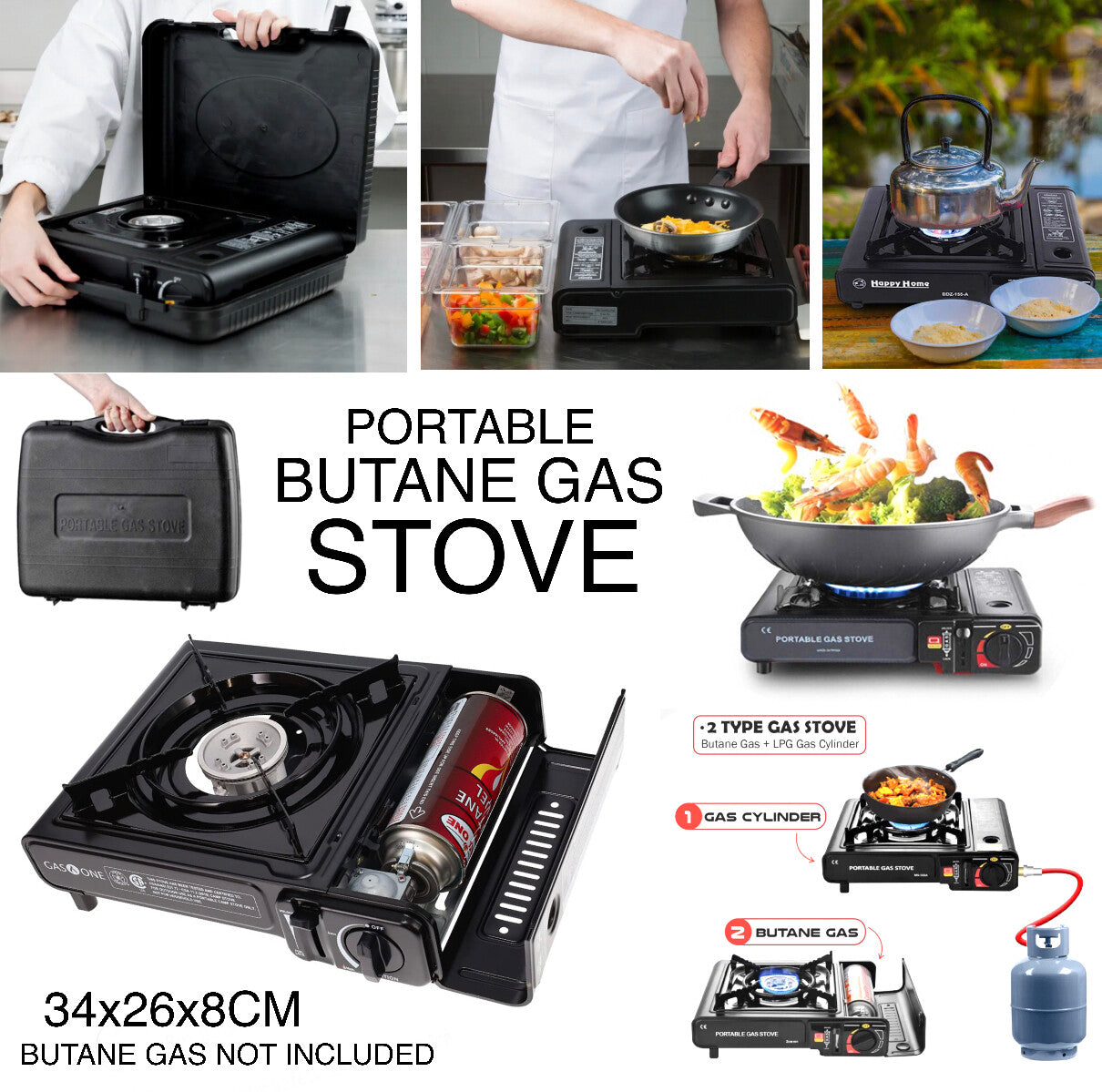 Raf Portable Gas Stove R8112 - Medaid International