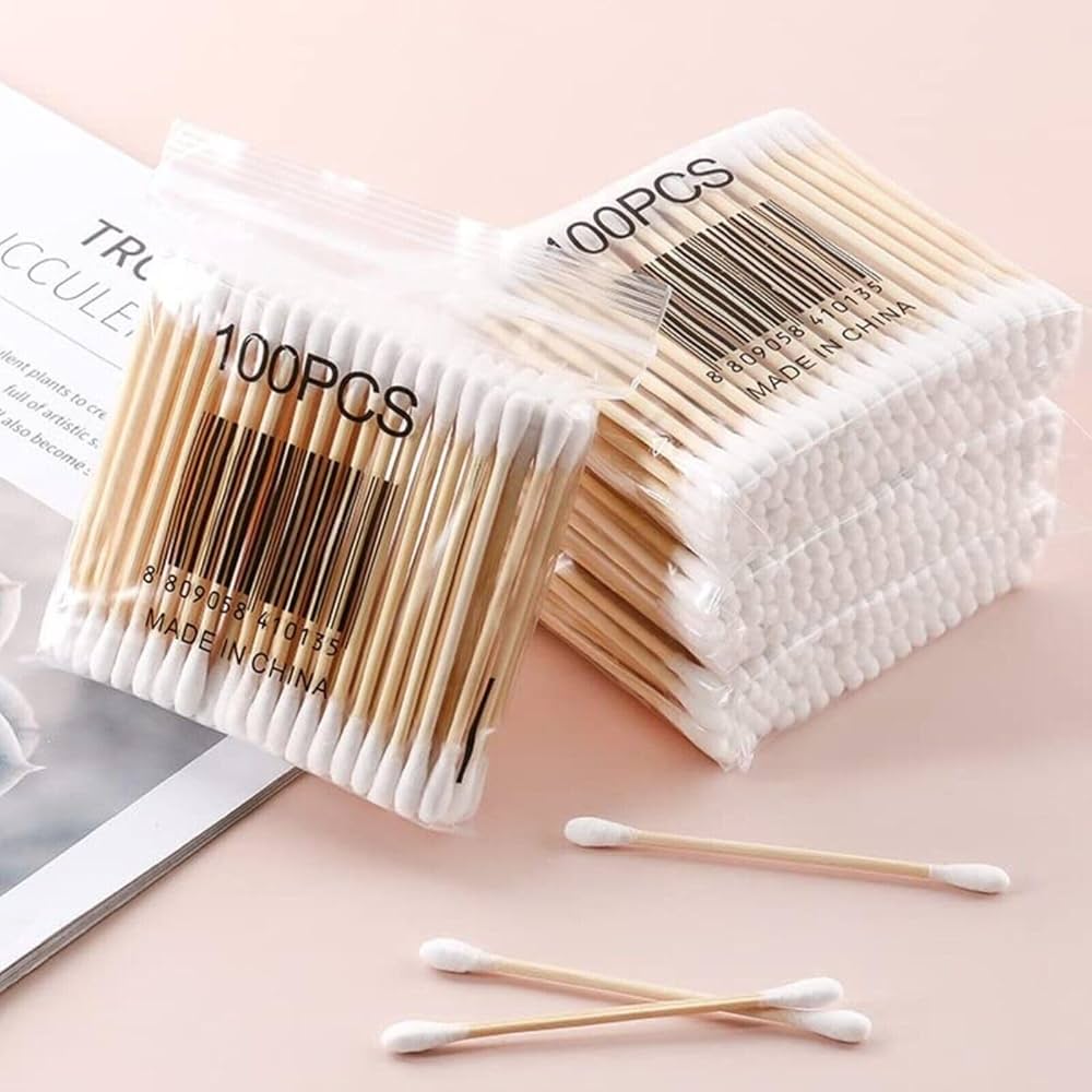 Biodegradable Wood Handle Cotton Buds