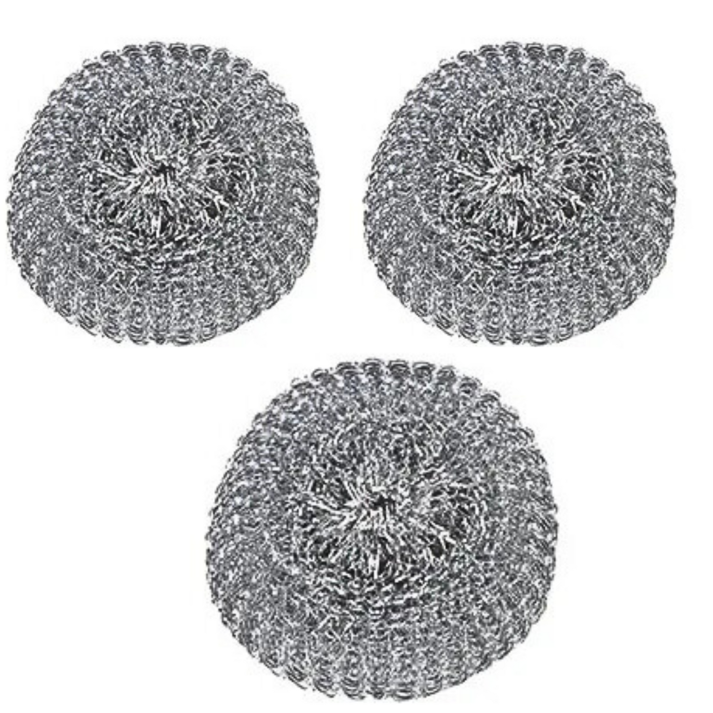 Stainless Steel Scrubber (Pack of 3 Pcs)