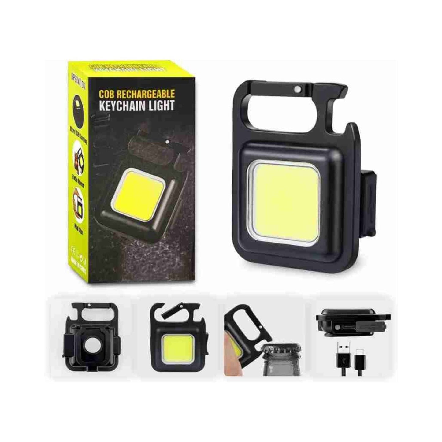 Mini Usb Rechargeable Keychain Flashlight - Medaid International
