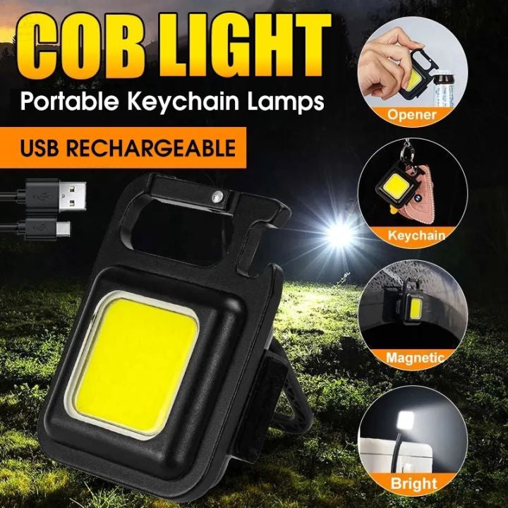 Mini Usb Rechargeable Keychain Flashlight - Medaid International