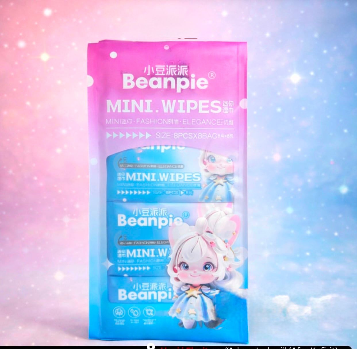 Beanpie, Mini Wipes Set of 8 Bags