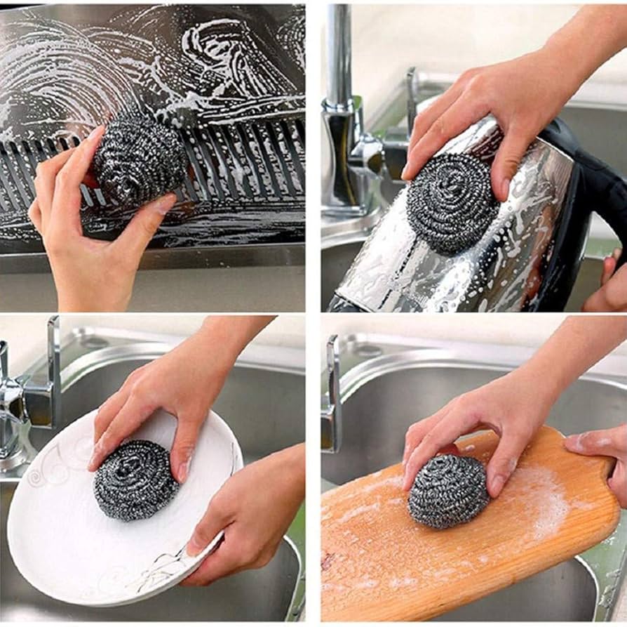 Phoenix, 1 Pc Stainless Steel Scrubber