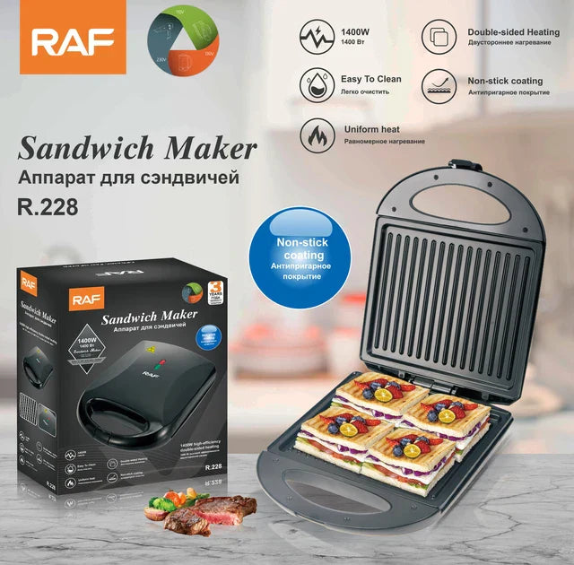 Raf Sandwich Maker 1400W R2290T - Medaid International