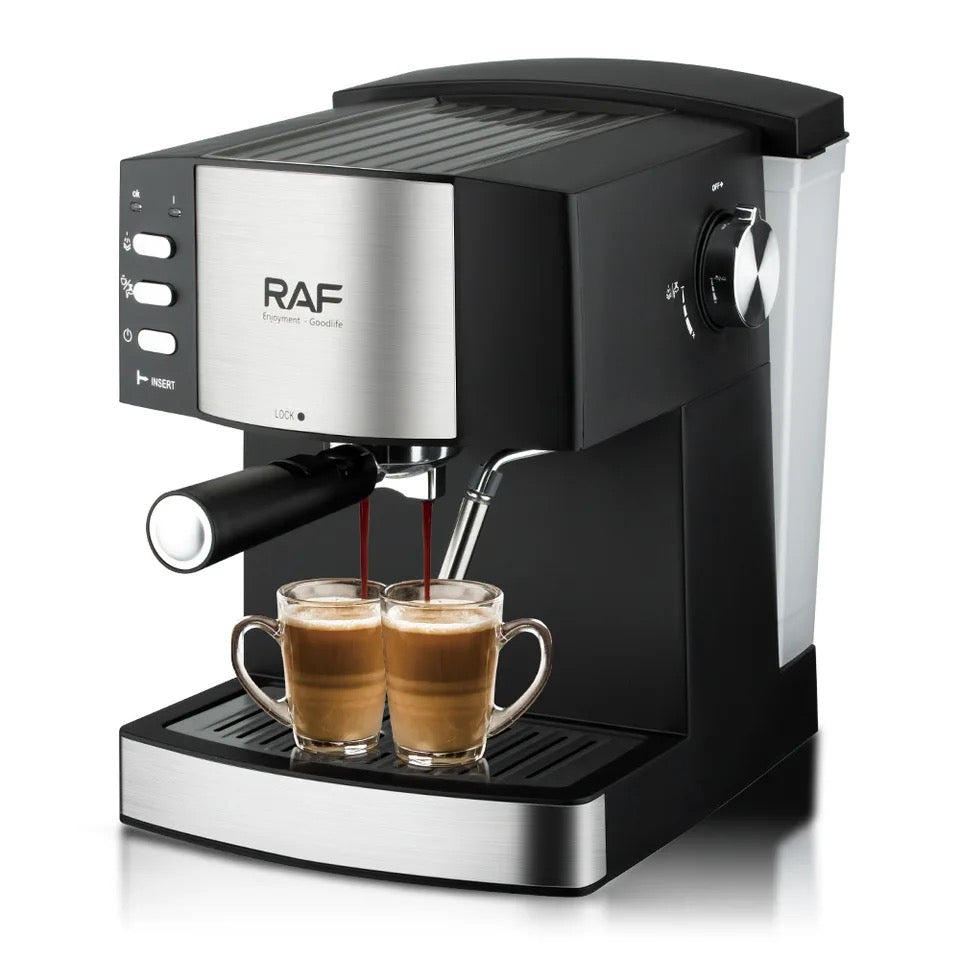 Raf Espresso Coffee Maker 850W Strong Power 1.6L Cafe Machine Steam Foaming Machine R113 - Medaid International