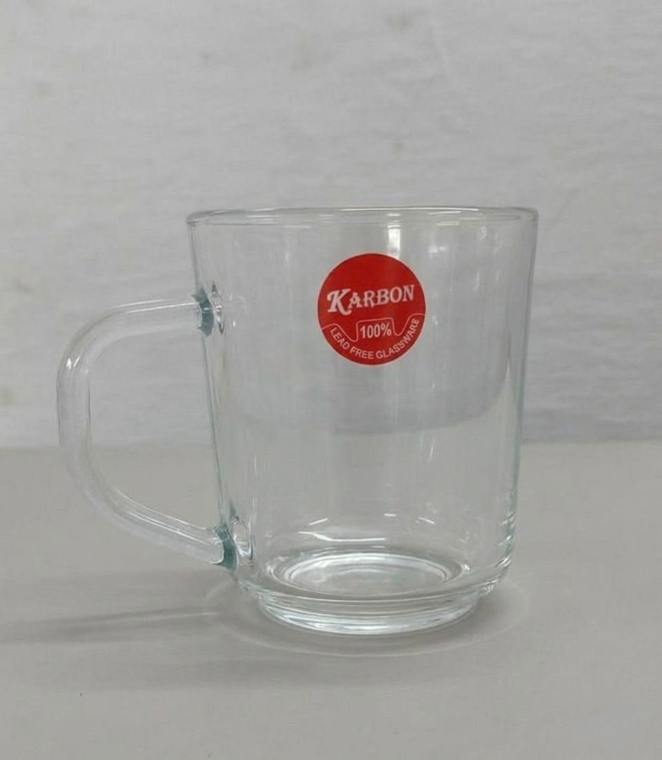 Set Of 6 Pcs Glass Tea Mugs