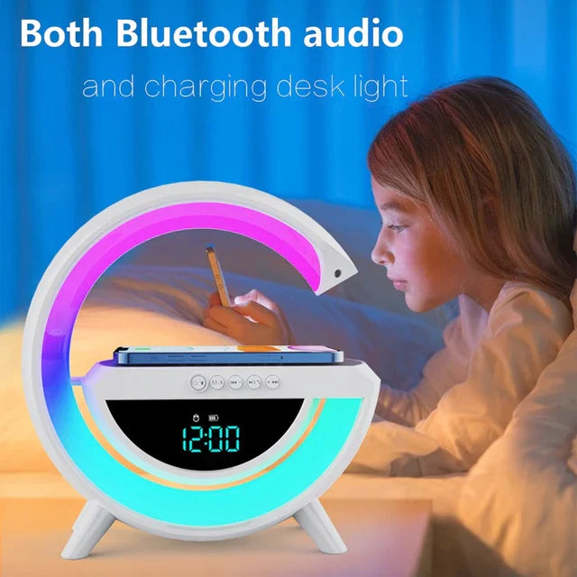15W Lamp Speaker & Wireless Charger 1500mAh Rechargeable BT3401 - Medaid International