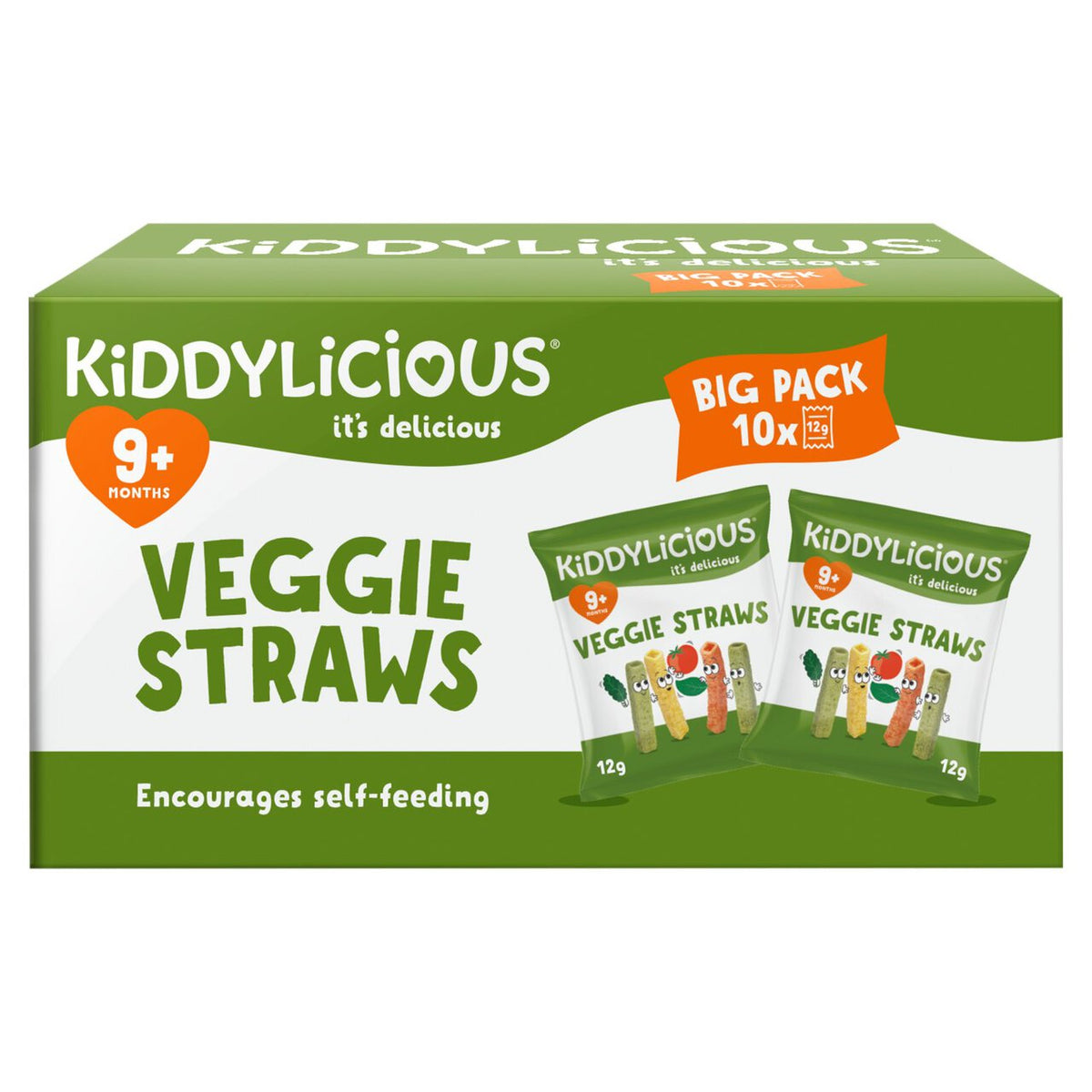 Kiddylicious Veggie Straws 12gx10 (PACK OF 10)