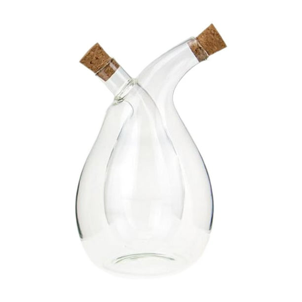 2-in-1 Oil Vinegar Clear Glass Dispenser