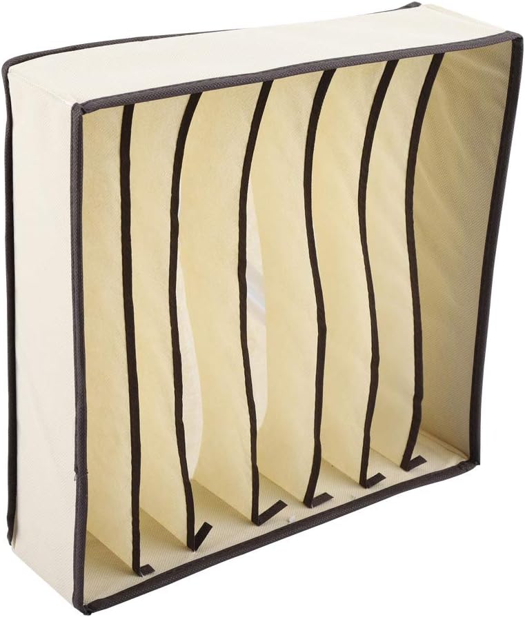 7-Grids Underwear Divider Foldable Storage Box