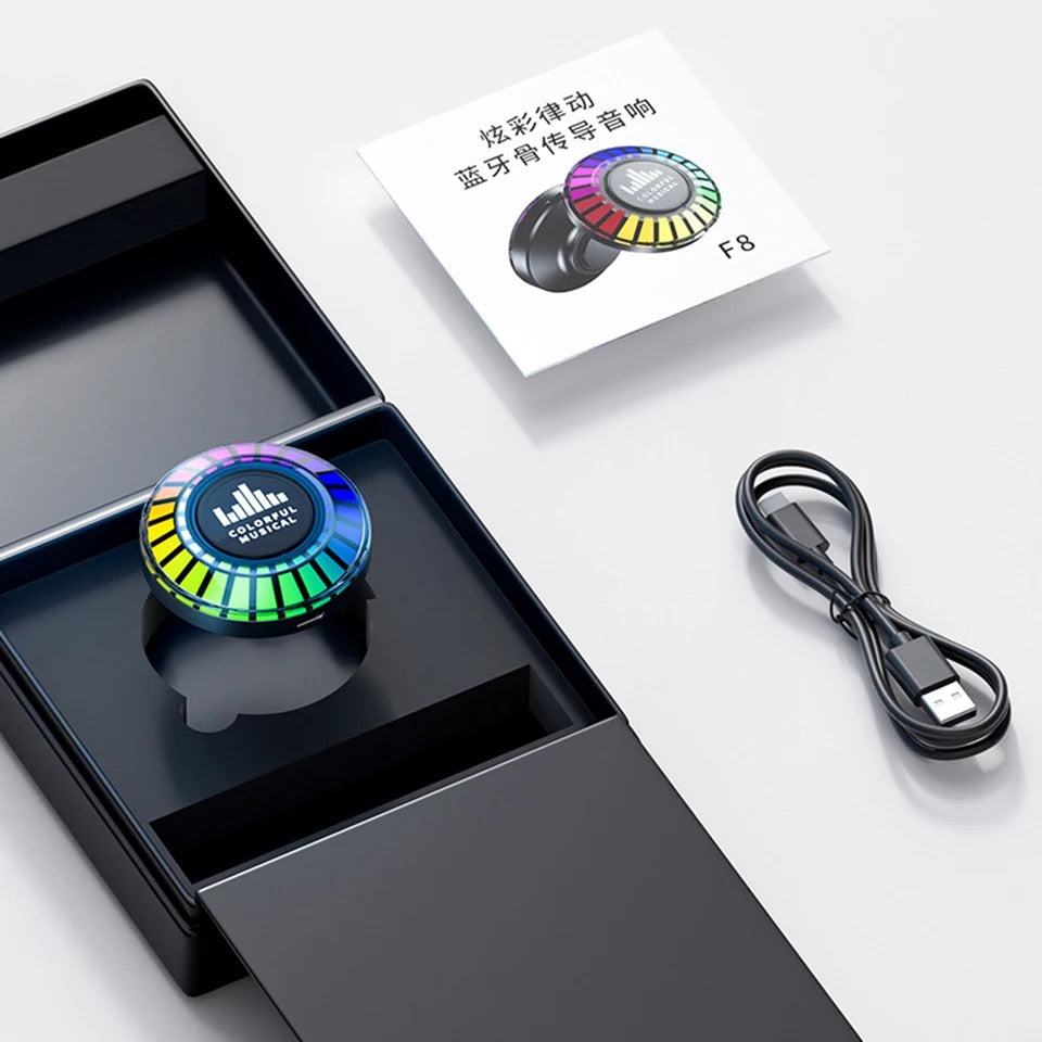RGB Bone Conduction Bluetooth Speaker Portable APP Control سماعة بلوتوث