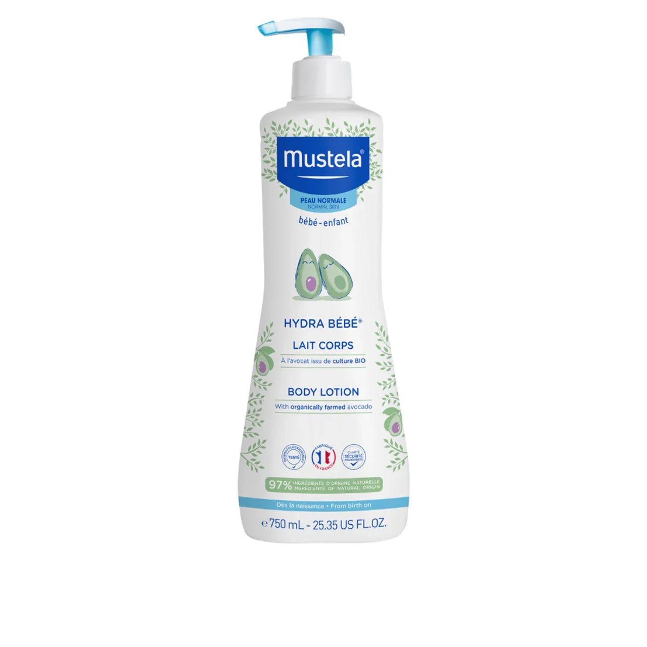 Mustela Hydra Bebe body lotion with avocado for normal skin - Medaid - Lebanon