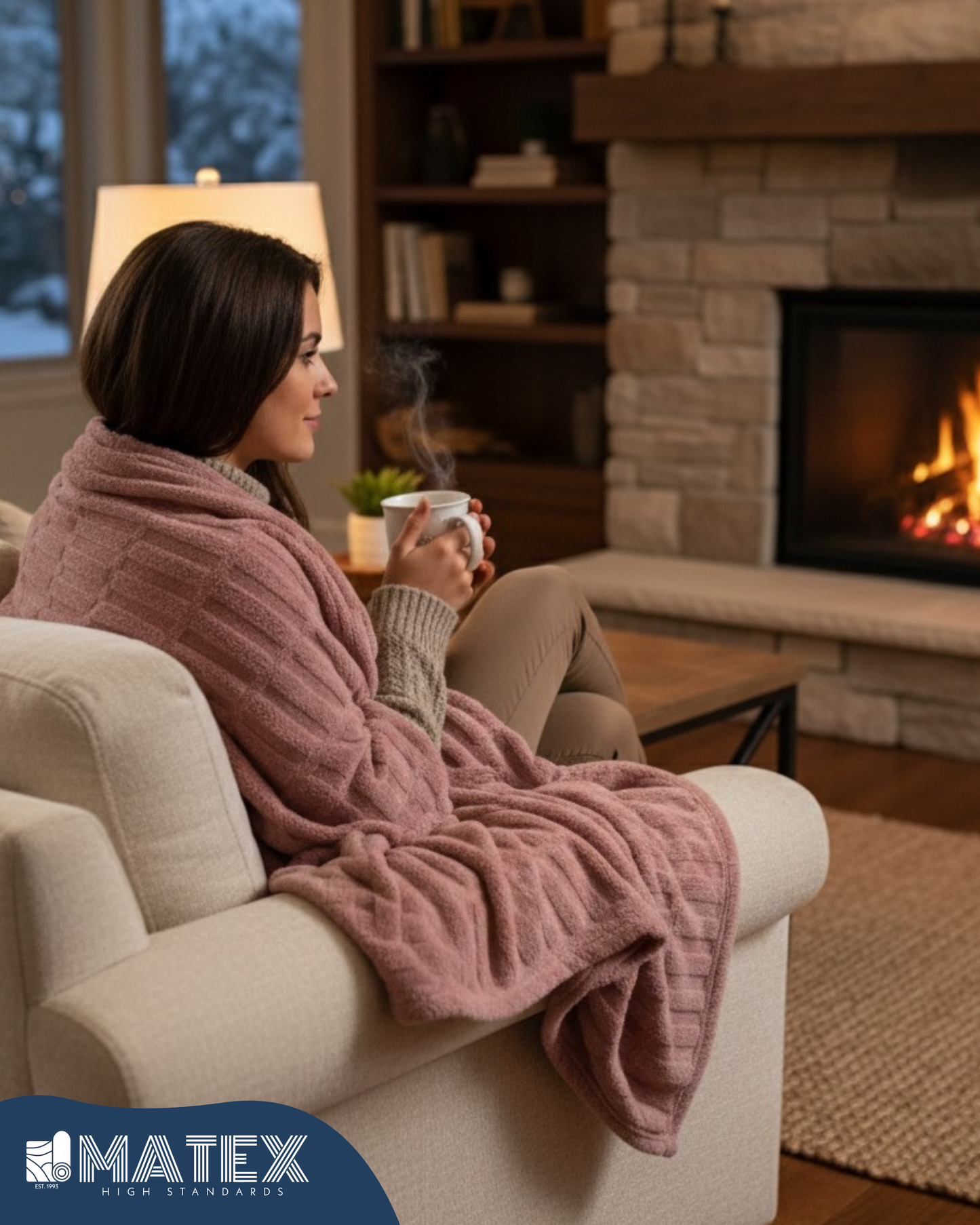 VelourPlush Sofa Blanket