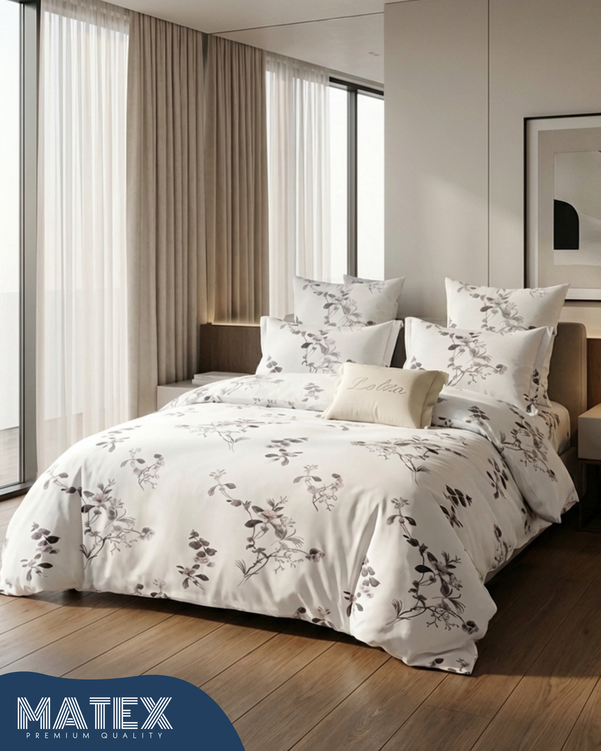 Single size WhiteLuxe Ultra Full Bed set (3pcs)