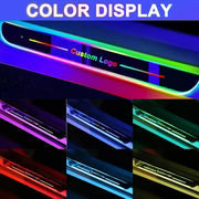 4 Pieces Car Door Logo Led Moving Door Scuff USB