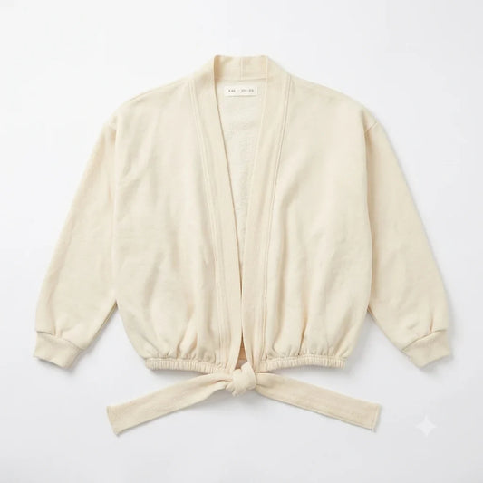 Zara Girl's Off White Lined Waist Cardigan | Zara in Lebanon