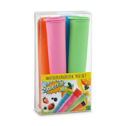 Squeeze Up Pack Of 4 Multicolor Silicone Ice Pop Molds | Squeeze Up In Lebanon