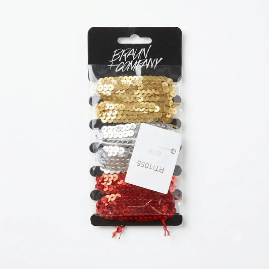 SD Pack Of 6 Sequin Trim Ribbon | SD In Lebanon