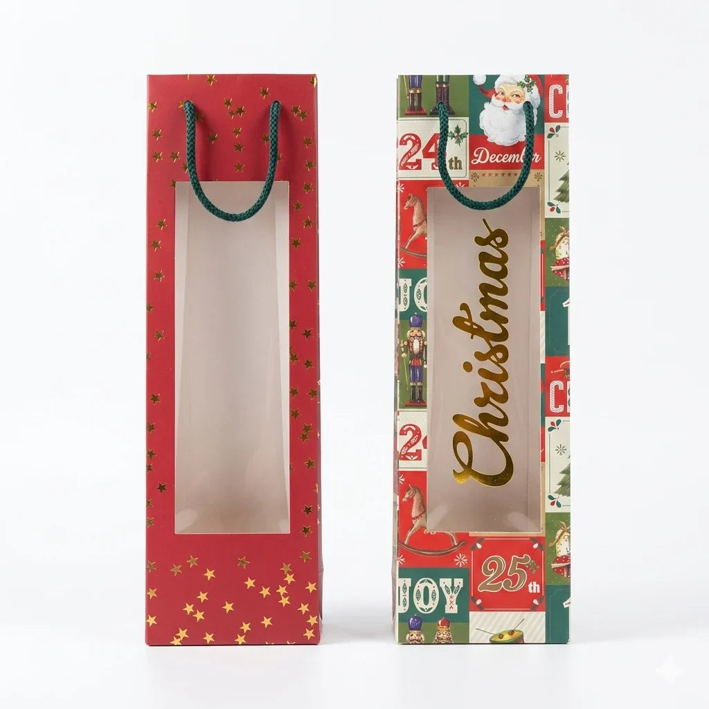 SD Pack Of 2 Santa & Gold Star Holiday Gift Boxes | SD  In Lebanon