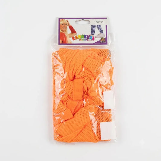 Fries Neon Orange Fishnet Costume Leggings | Fries In Lebanon