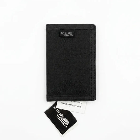 Brain Waves Black Athletics Trifold Canvas Wallet | Brain Waves In Lebanon