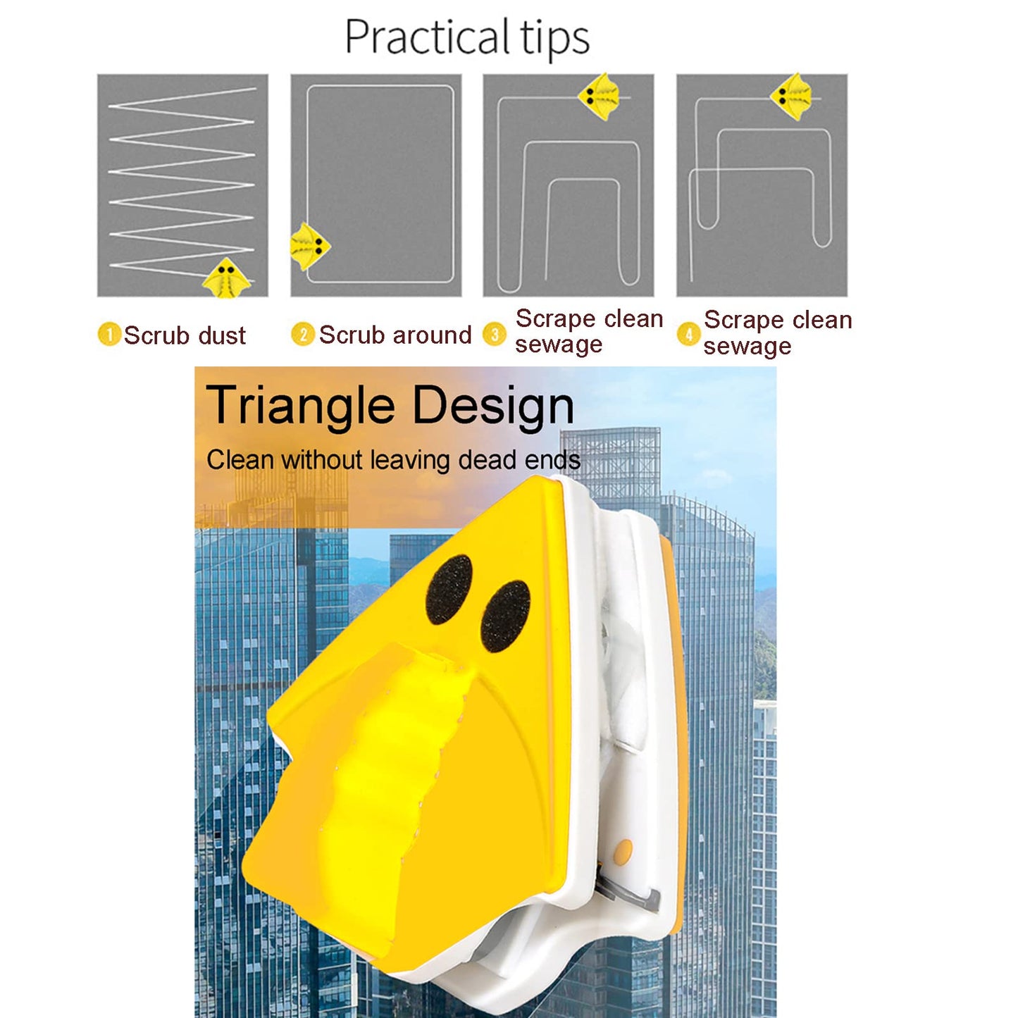 Double Sided Window Glass Cleaner - Medaid International