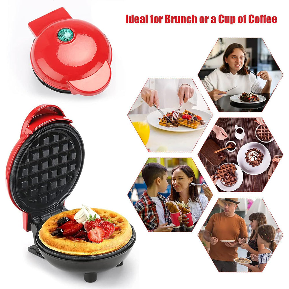 Round Electric Non-Stick Mini Waffle Maker