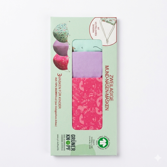 SD Pack Of 3 Organic Cotton Children's Face Mask | SD In Lebanon
