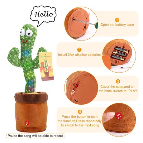 Interactive Speaking Cactus Toy لعبة صبار ناطقة تفاعلية