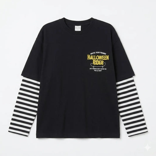 Zara Boy's Black "Halloween Rider" Long Sleeve Blouse | Zara In Lebanon