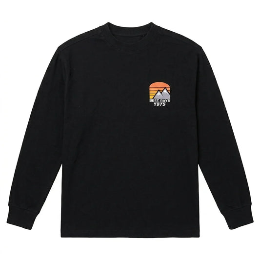 Zara Boy's Black "Best Days Inspire Others 1975" Long Sleeve Blouse | Zara In Lebanon