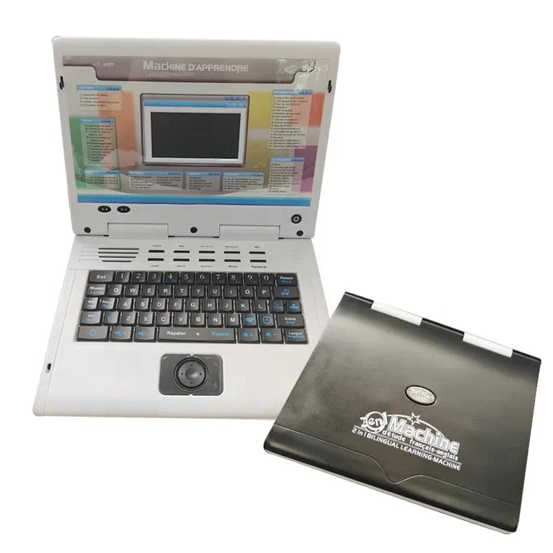 English and French language Laptop Children's Learning Machine Early Educational Toys Tablet Machine For Kids