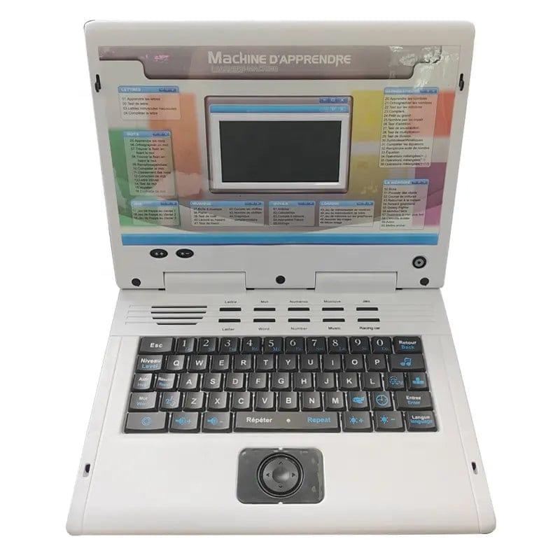 English and French language Laptop Children's Learning Machine Early Educational Toys Tablet Machine For Kids