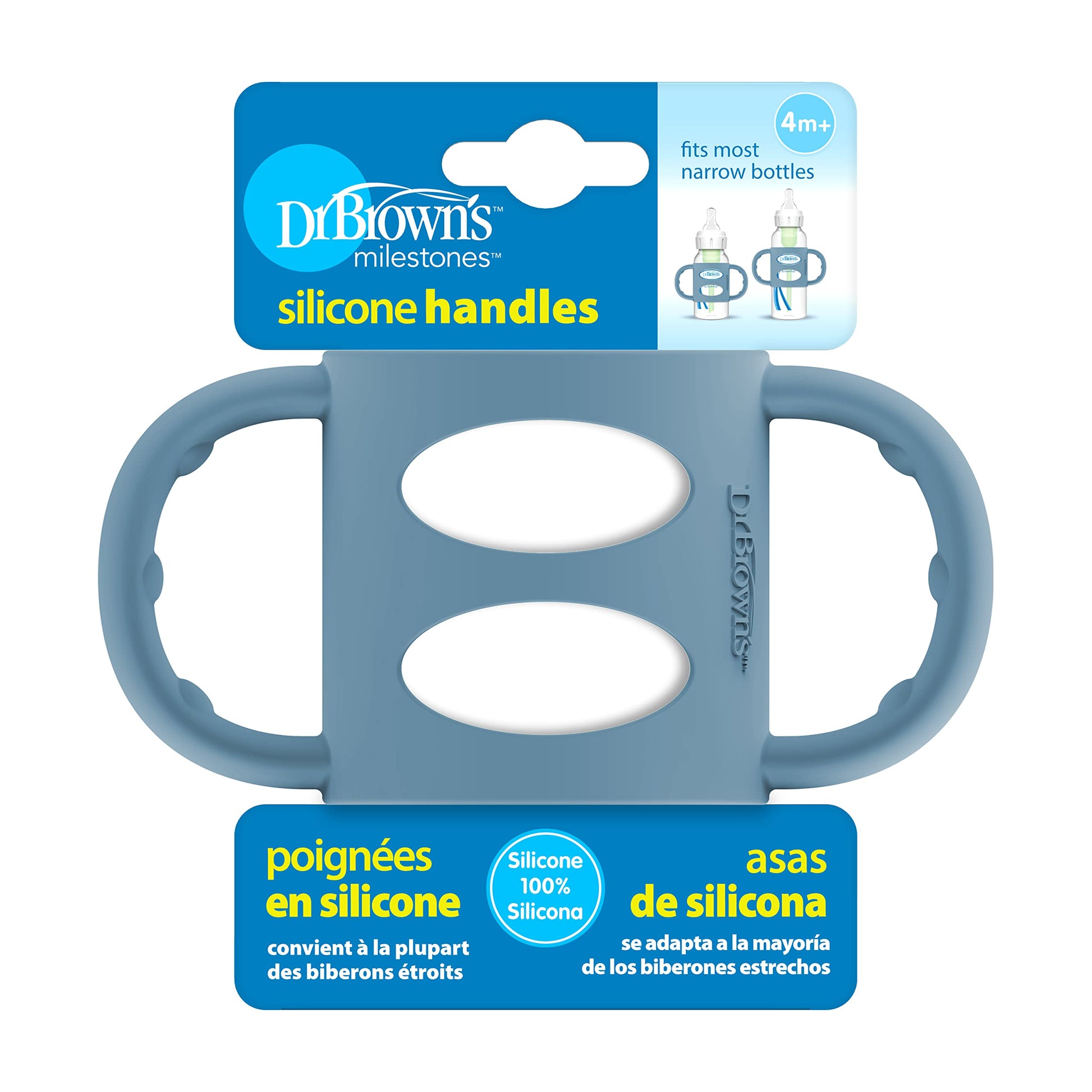 DrBrown's - Narrow Silicone Handles - Blue