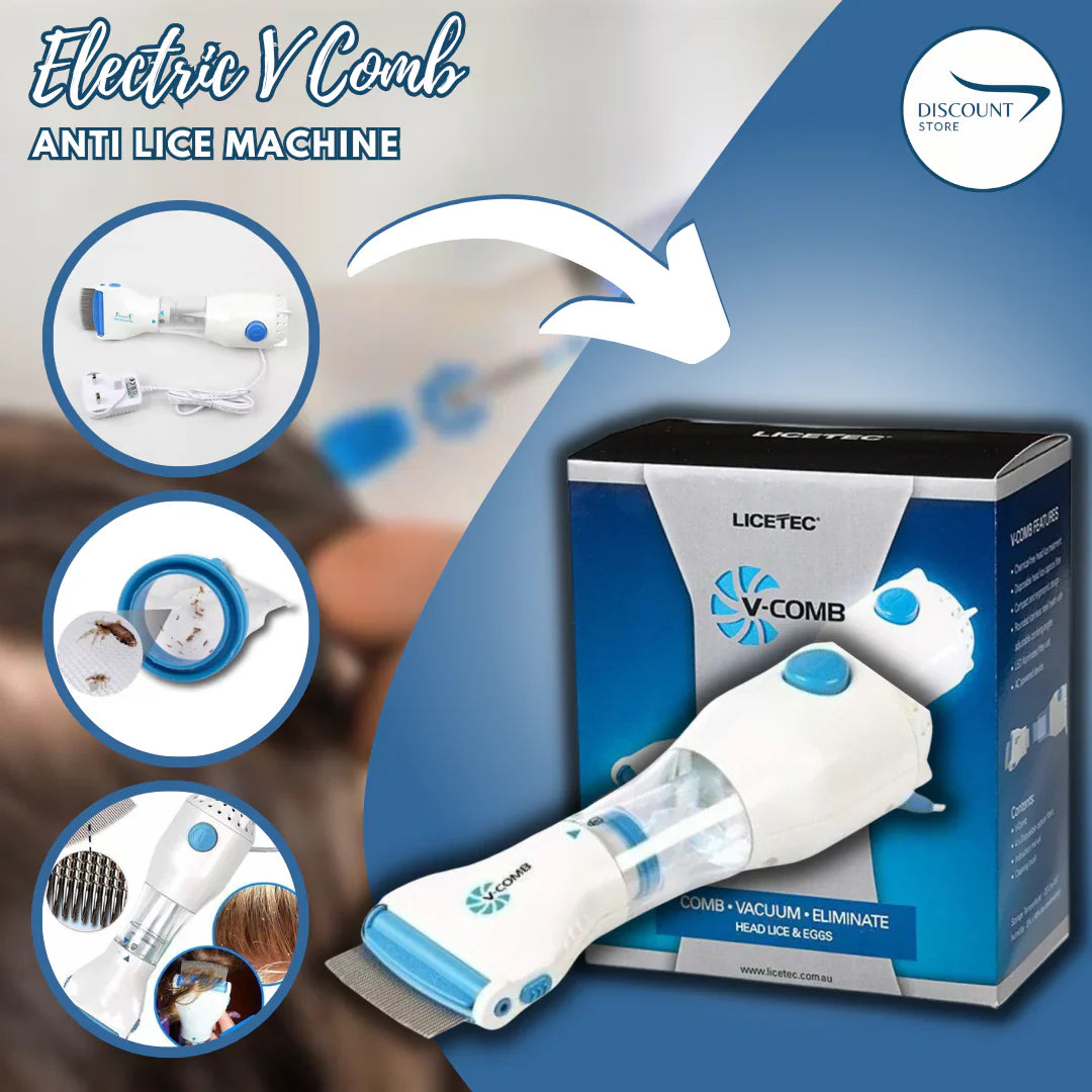 V-Comb Lice Head Machine جهاز إزالة القمل من الشعر