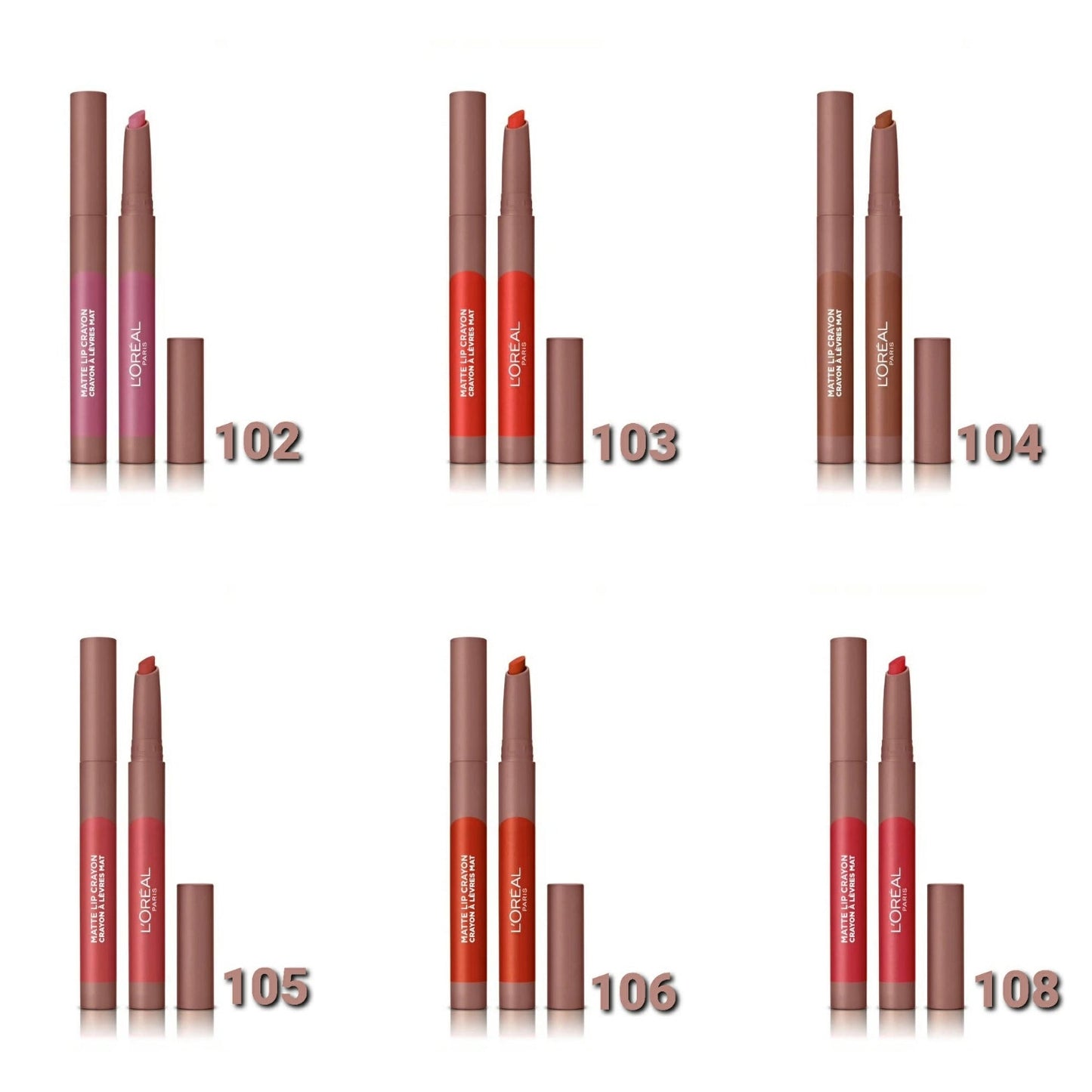L'oreal Matte Lip Crayon - Medaid International