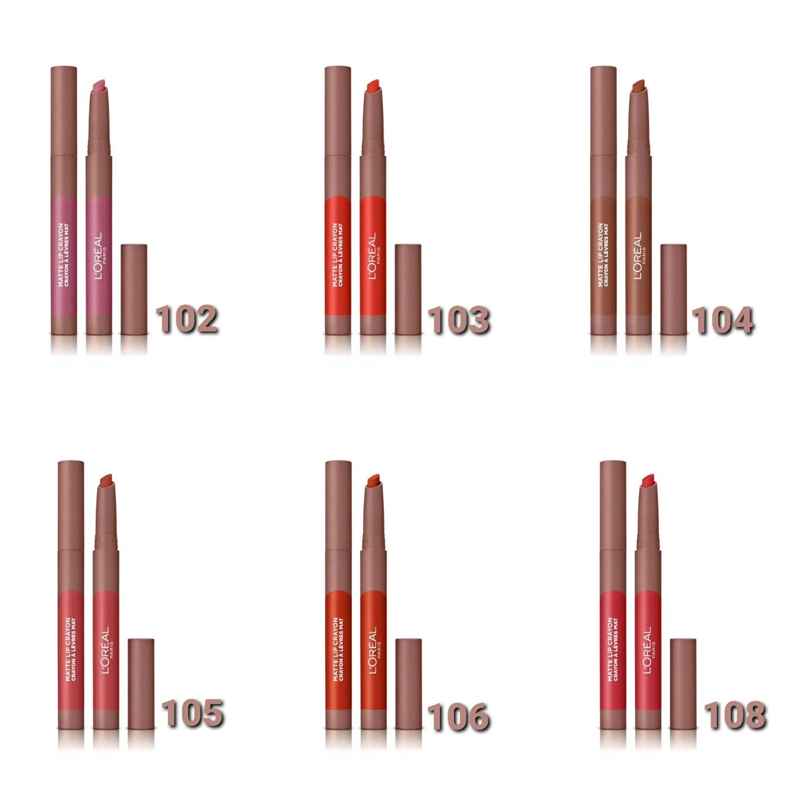 L'oreal Matte Lip Crayon - Medaid International