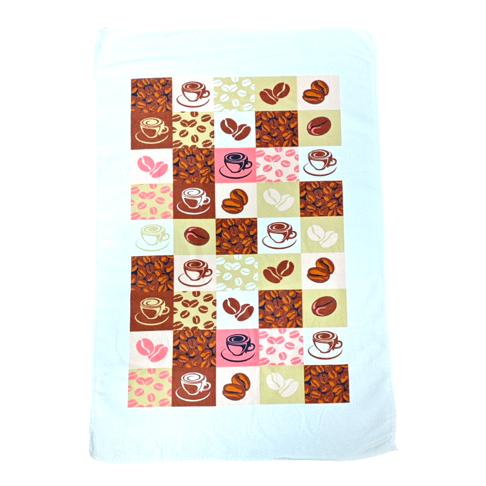 Microfibre 40x60cm 1pc Kitchen Towel Mix Random Designs X968