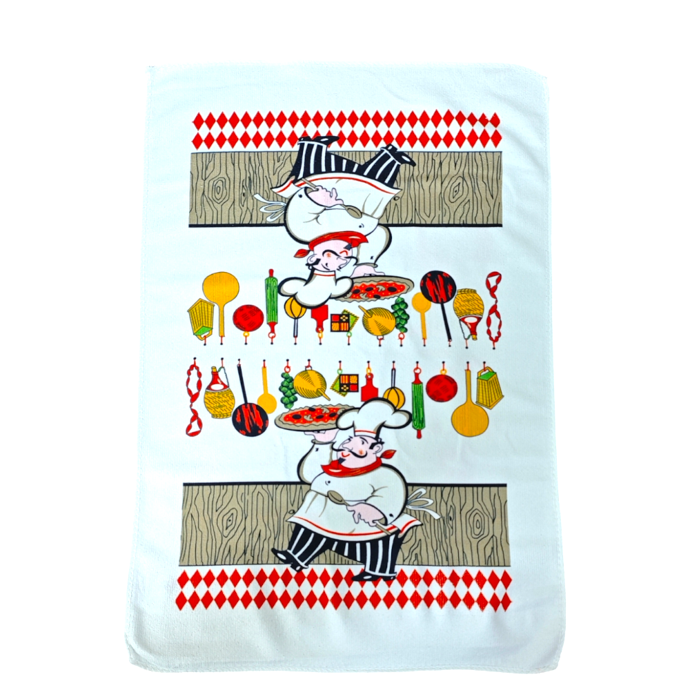 Microfibre 40x60cm 1pc Kitchen Towel Mix Random Designs X968