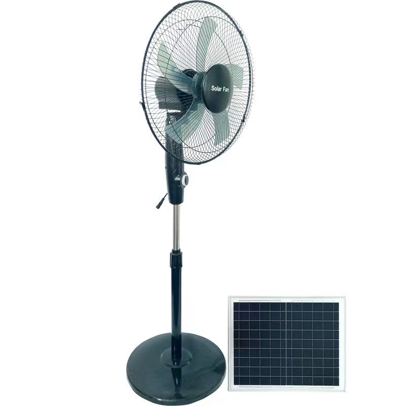 16 Inches Solar/Rechargeable 12,000 Mah Fan Color Black 40 Watt
